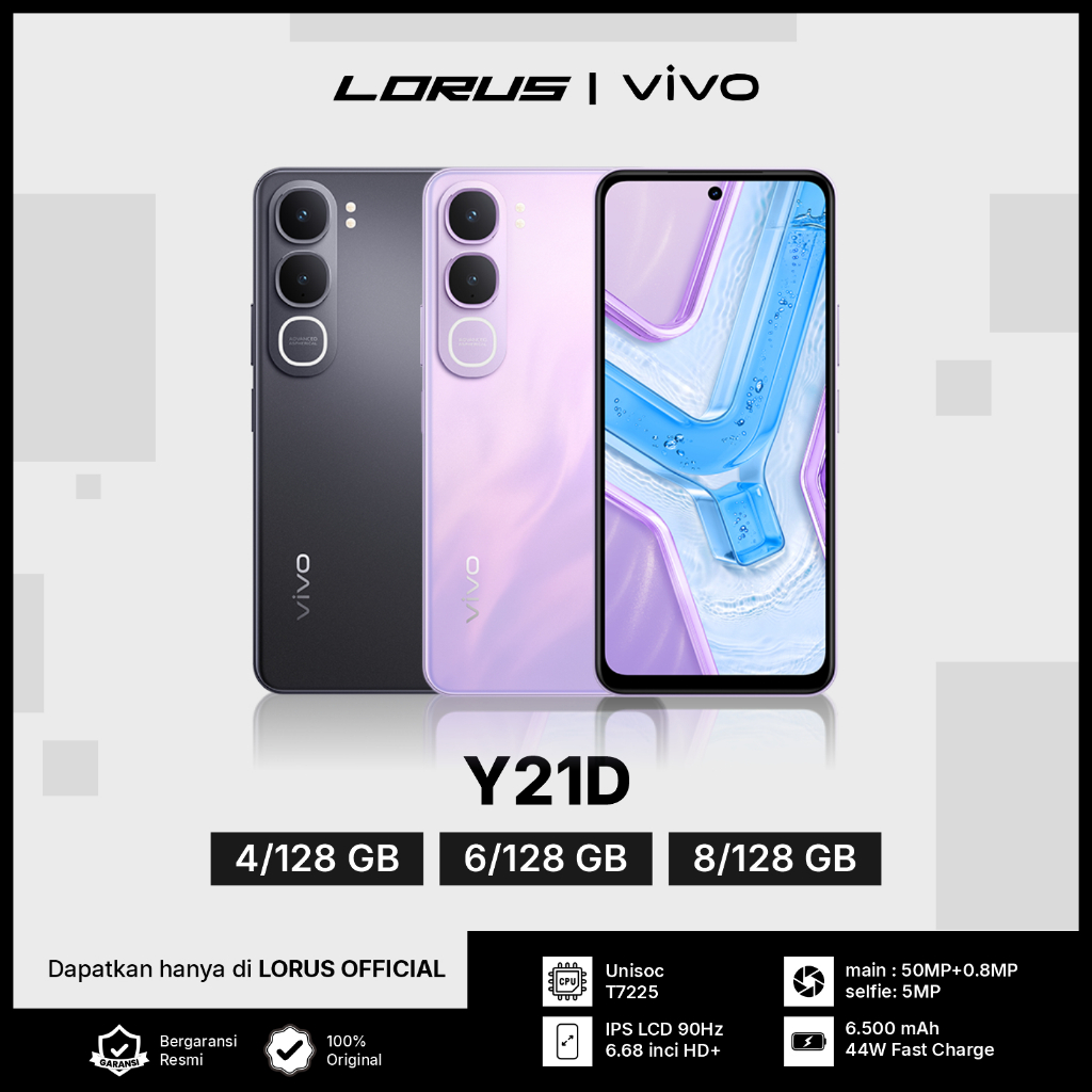 Vivo Y21D 8/128GB I Unisoc T7225 I6500 mAh