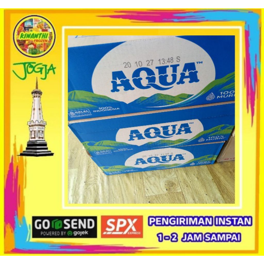 Aqua 1dus isi 24 botol 330ml,Jogja Frozen