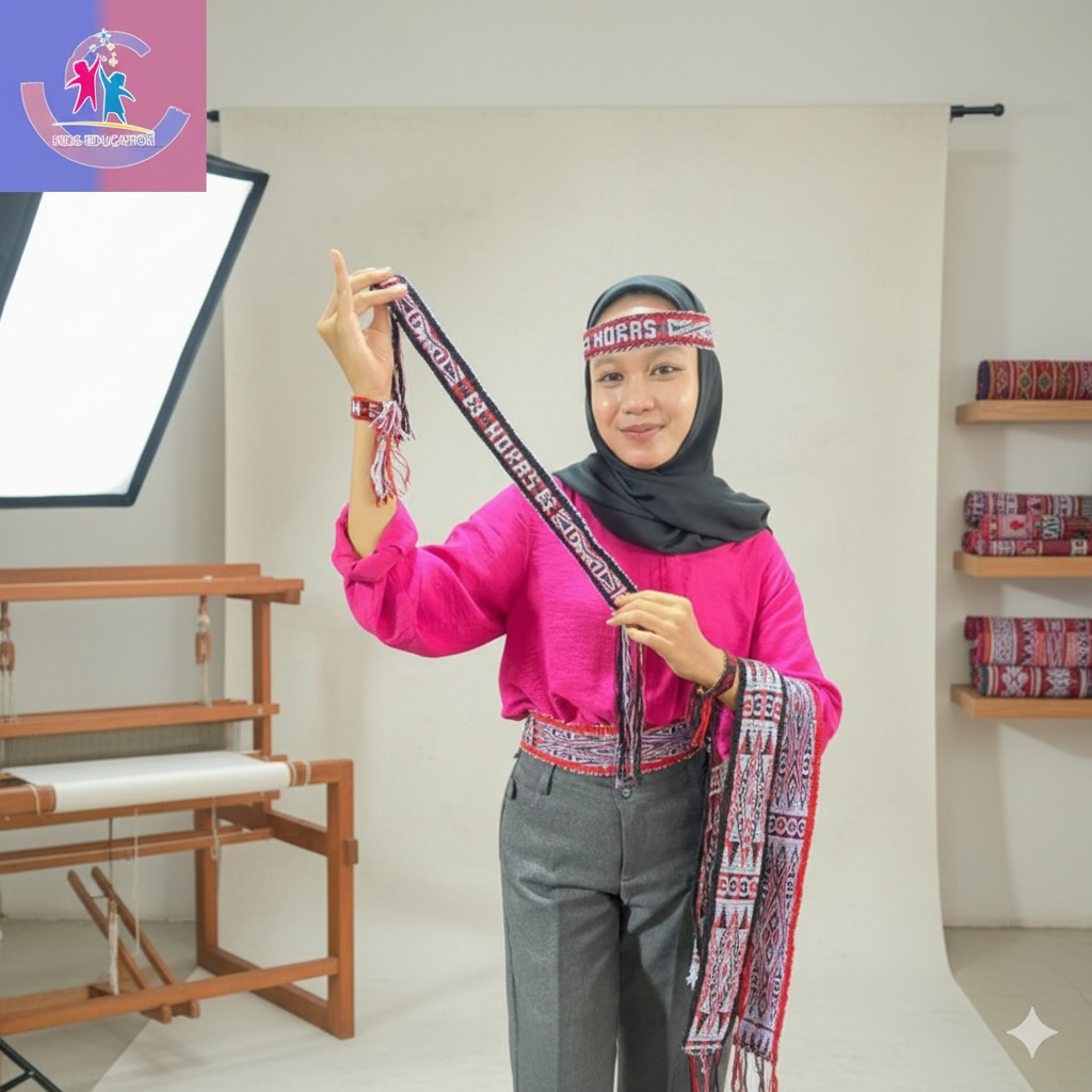 Sortali Rajut Batak / Ikat Kepala Rajut Batak / Ikat Pinggang Rajut / Souvenir Khas Batak / Gelang R