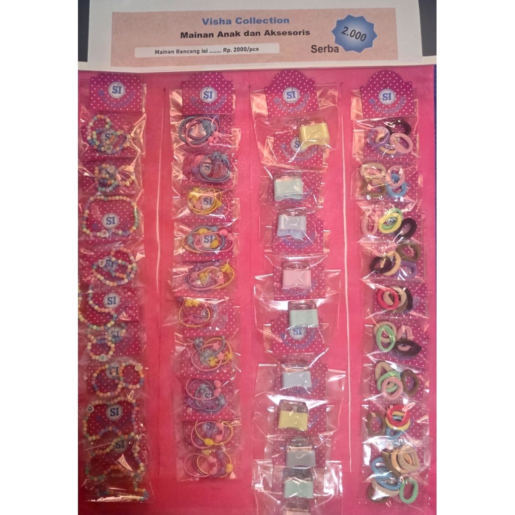 Rencengan aksesoris serba 2000/40pcs
