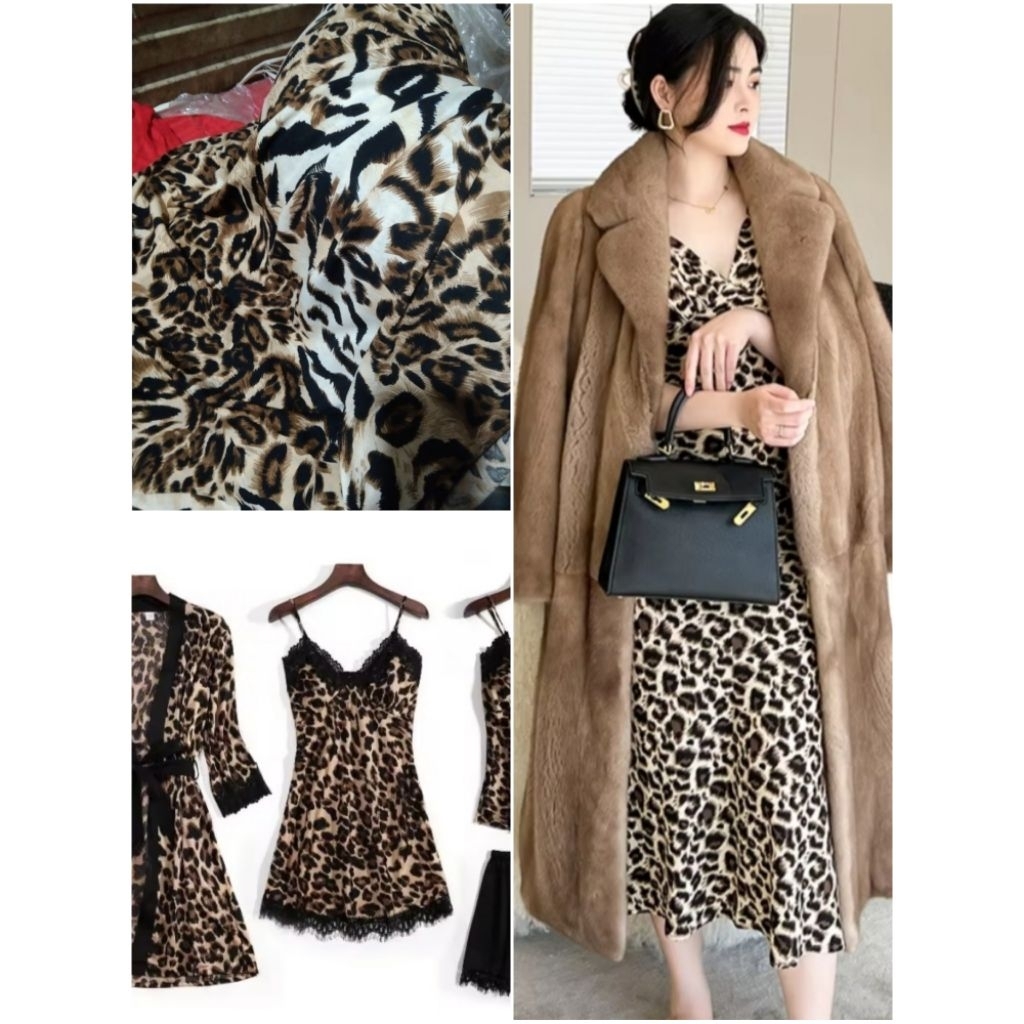 kain spandek korea/ tile korea motip macan premium