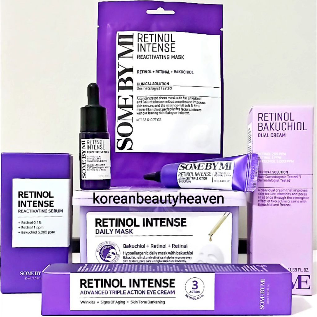 [NEW] Some By Mi Retinol Bakuchiol Cream, Retinol Intense Serum, Retinol Daily Mask, Retinol Eye Cre