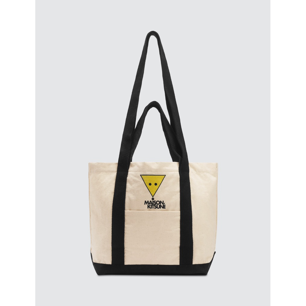 Maison Kitsune 2WAY Triangle Fox Tote Bag