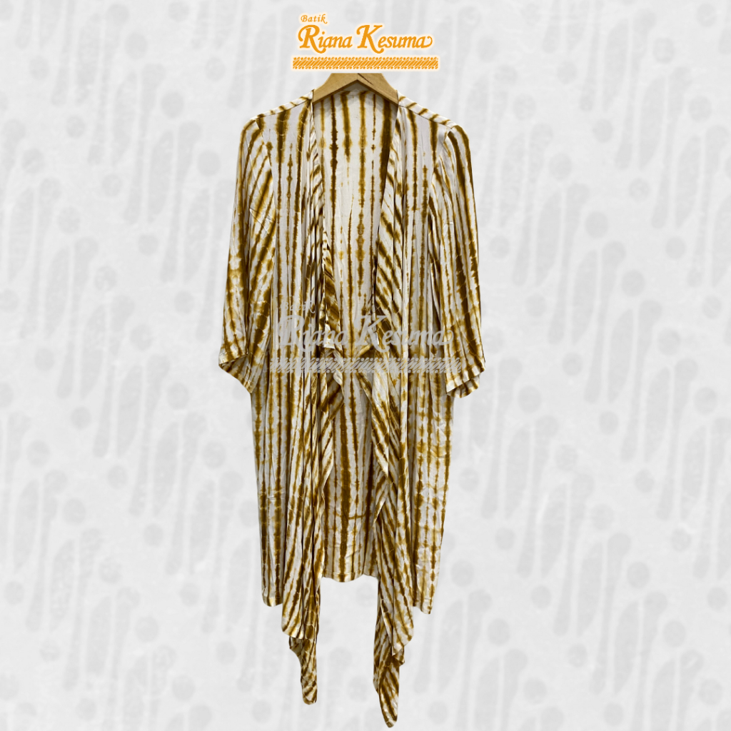 Batik Riana Kesuma - Atasan Kasual Wanita Long Outer Shibori