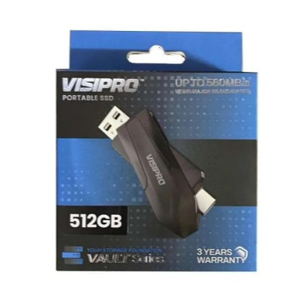 SSD PORTABLE VISIPRO VAULT 512 GB