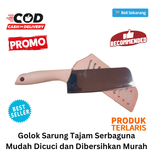 [BISA COD] DISKON Golok Sarung Tajam Serbaguna Mudah Dicuci dan Dibersihkan Murah Pisau Buah Pisau D