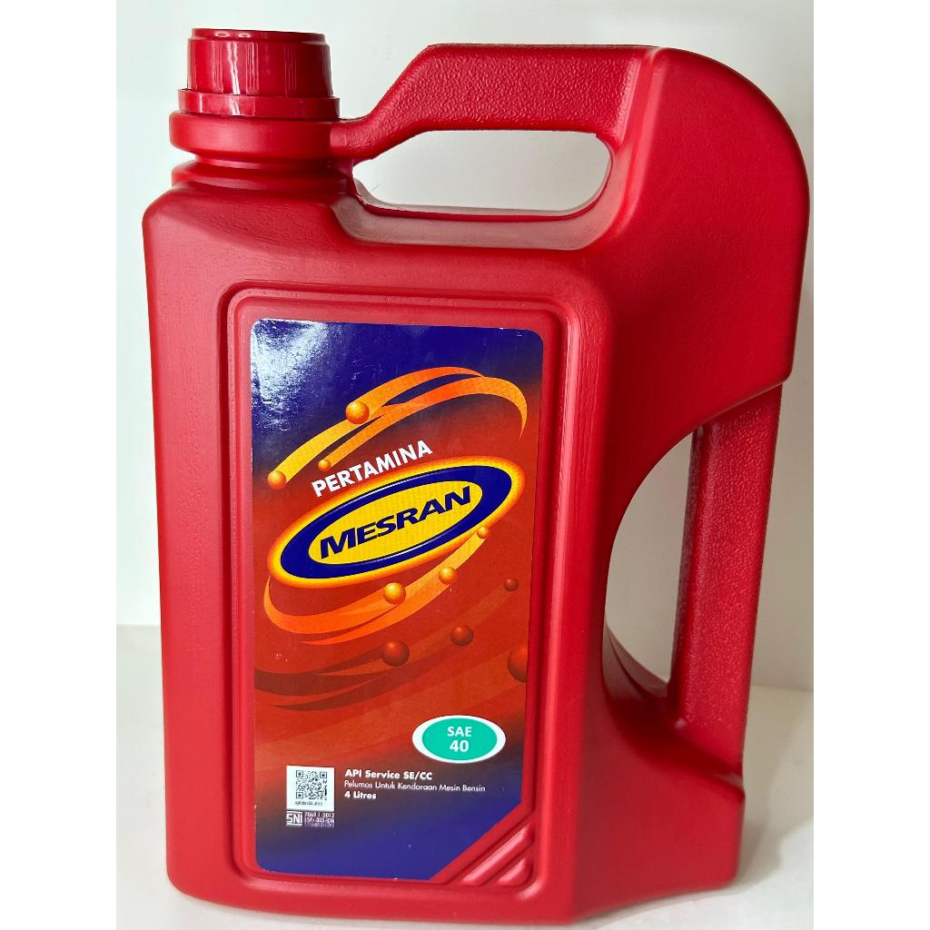 Oli Pertamina Mesran SAE 40 4L Untuk Mobil Tua Bensin Diesel Oli Pelumas Mesin Mesran SAE 40 4 Liter