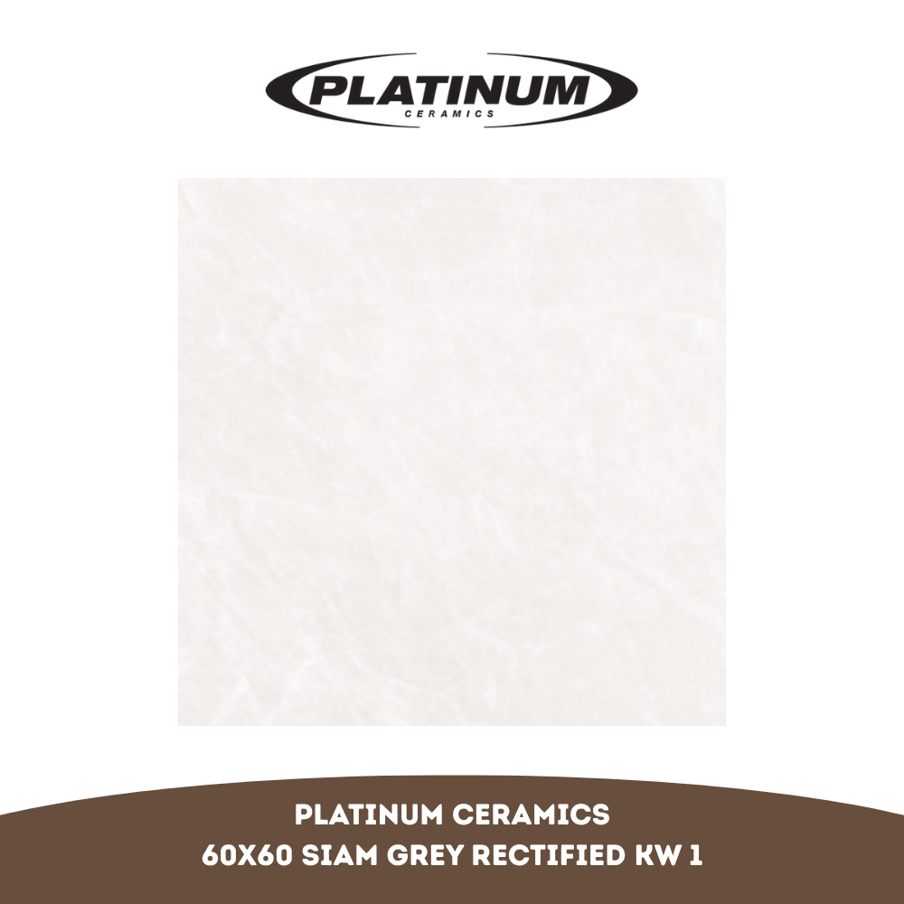 Keramik Platinum Siam Grey Rectified 60X60 KW 1 per Box (Isi 4 Lembar / 1.44 m²)