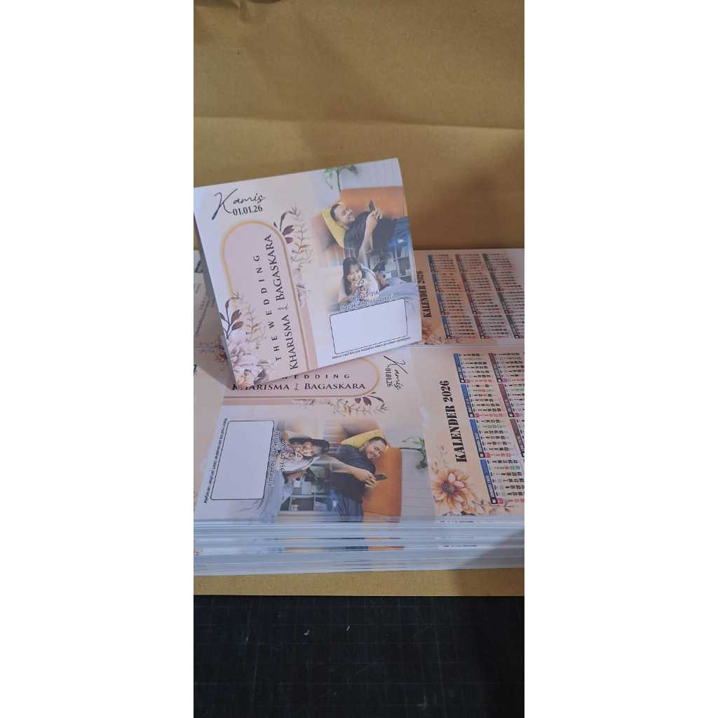 UNDANGAN PERNIKAHAN KALENDER MEJA 2024