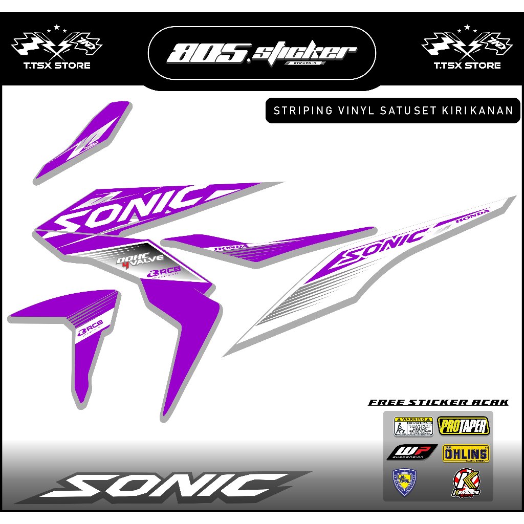 STRIPING STIKER HONDA SONIC/STIKER SONIC 150R/STRIPING MOTOR SONIC 150R