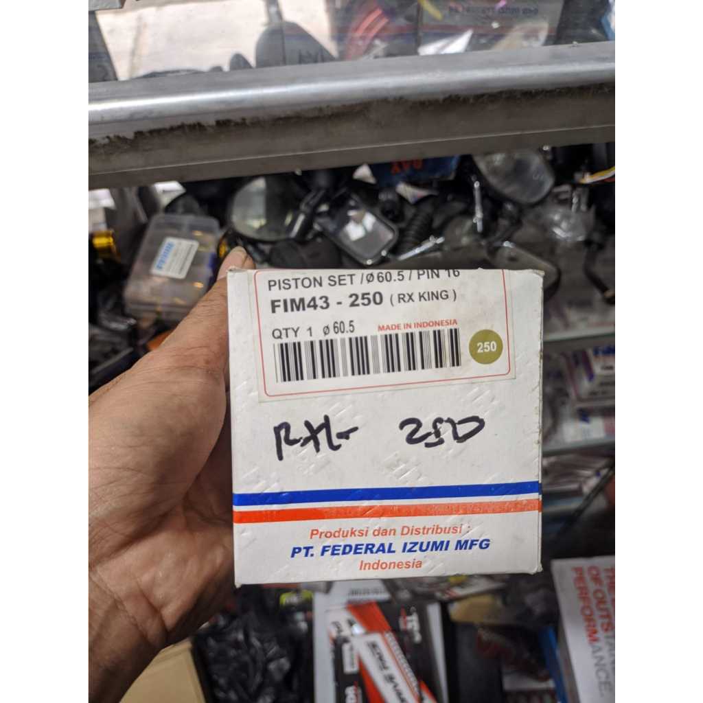 PISTON FIM RACING OS 250 RX KING RXKING ORIGINAL SET RING PISTON CLIP