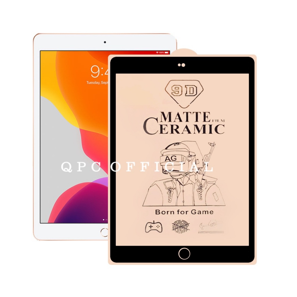 Antigores Ipad 7 10.2 Inci Ipad 8 10.2 Inci Ipad 9 10.2 Inci Ipad 10 2021 Ceramic Clear matte / Anti