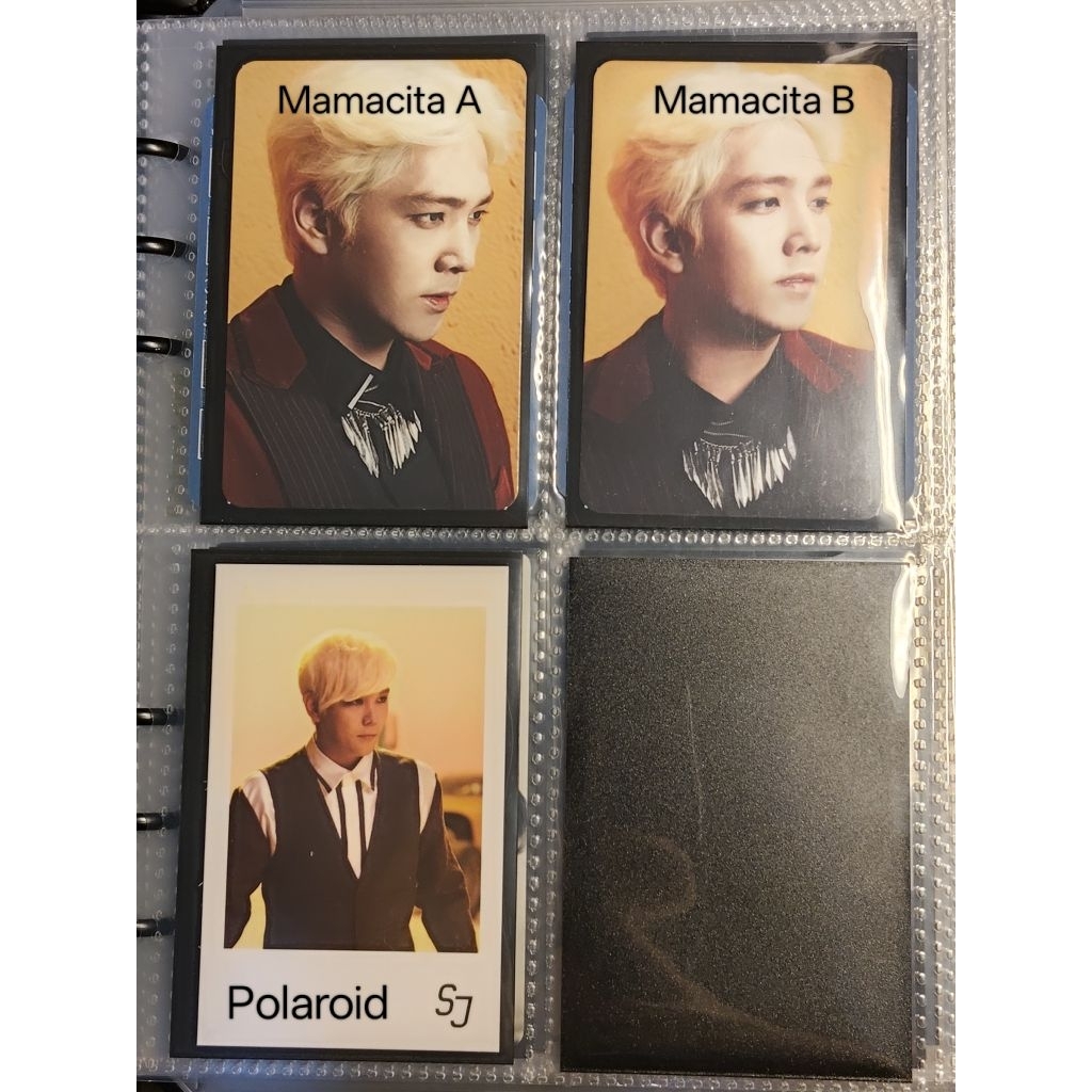 Super Junior Mamacita Kangin Photocard & Polaroid