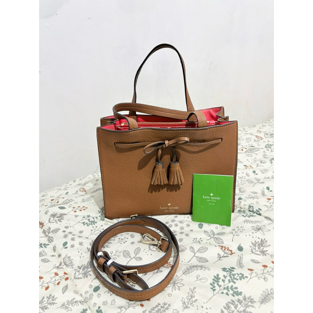 Preloved Kate Spade Mini Warm Cognac AUTHENTIC