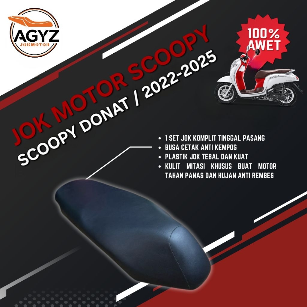 Jok motor scoopy fi new 2022-2025 jok honda scoopy ban donat