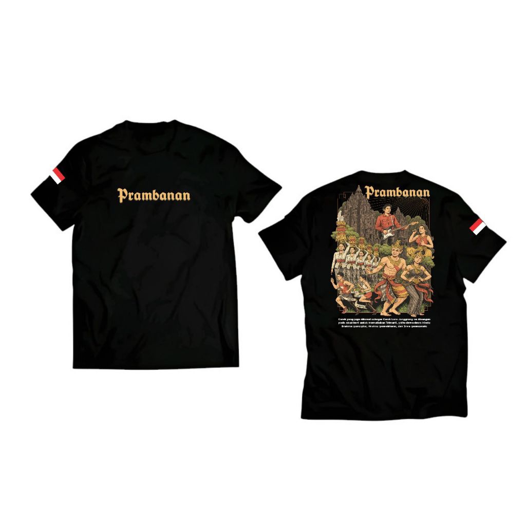 Kaos T-shirt PRAMBANAN Kaos Distro unisex