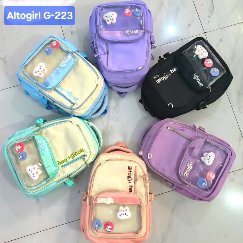 Tas Sekolah Anak ALTO / Tas ALTO Kids/ Ransel Alto Silver Girl / Tas ALTO ORIGINAL