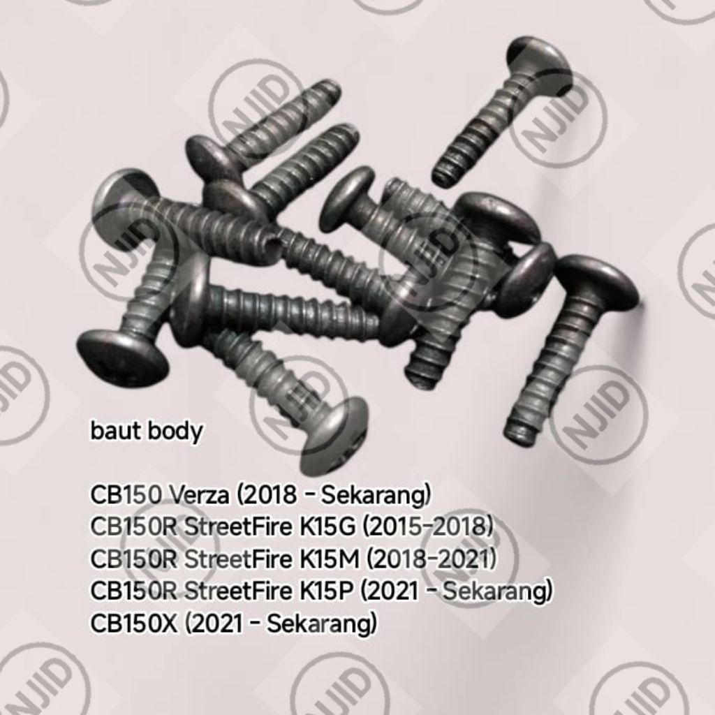20 set Baut Body CB 150, CB 150R, CN150X,