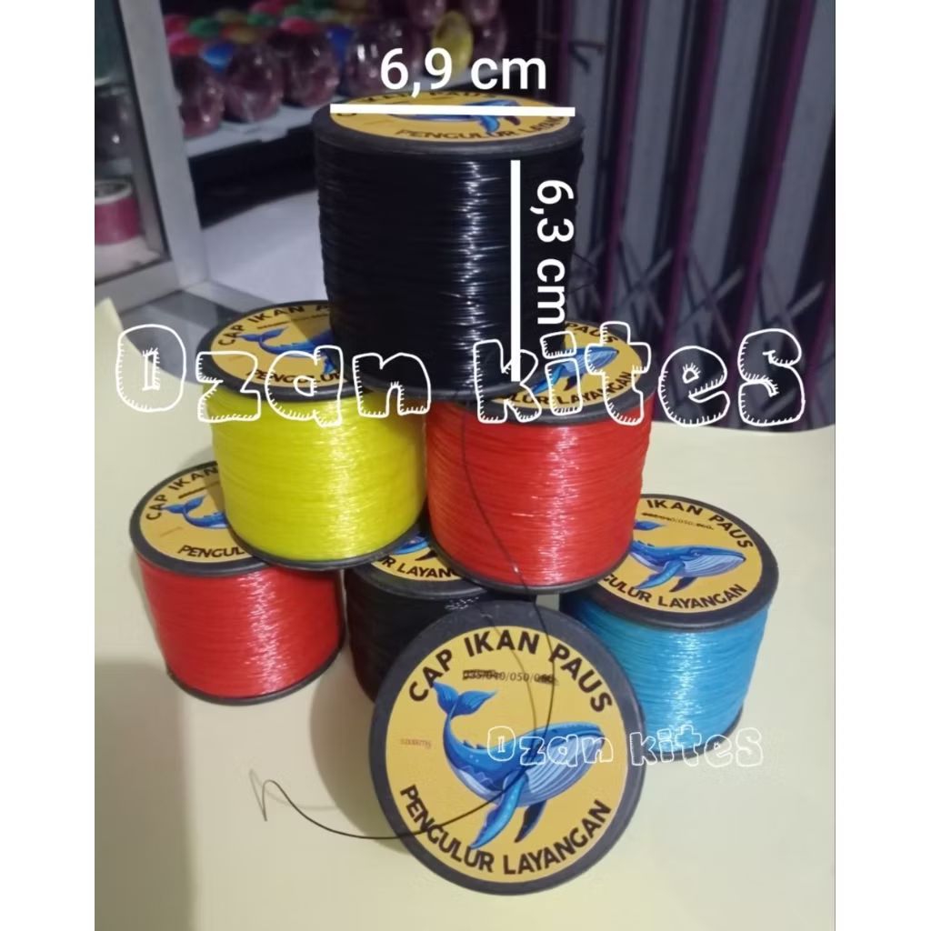 1 pcs benang kenur layangan 050, bonit 3000 yard ( paus )
