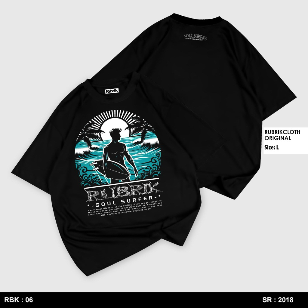 RUBRIK - Kaos Distro Premium / Baju Kaos Distro Pria Wanita / T Shirt Distro 100% Cotton 24s Unisex-