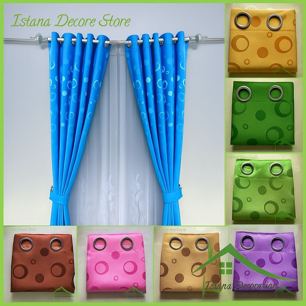 Gorden Jendela Panjang Gorden Aesthetic Gordeng minimalis Motip Polkadot