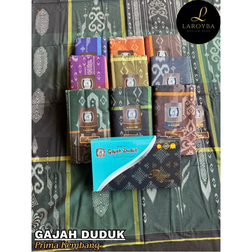 Sarung Gajah Duduk Prima Kembang 3 Warna