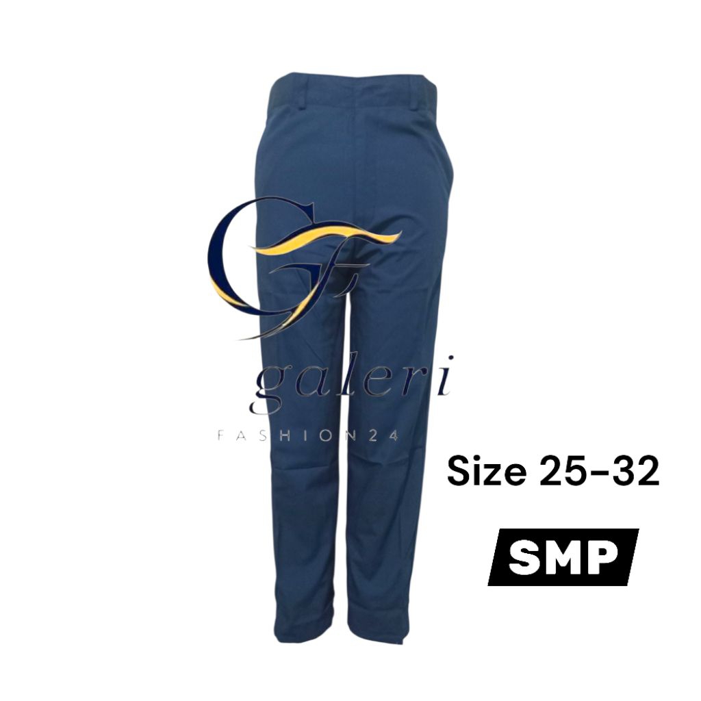Celana Panjang Biru Smp Laki Laki Celana Seragam Sekolah Smp