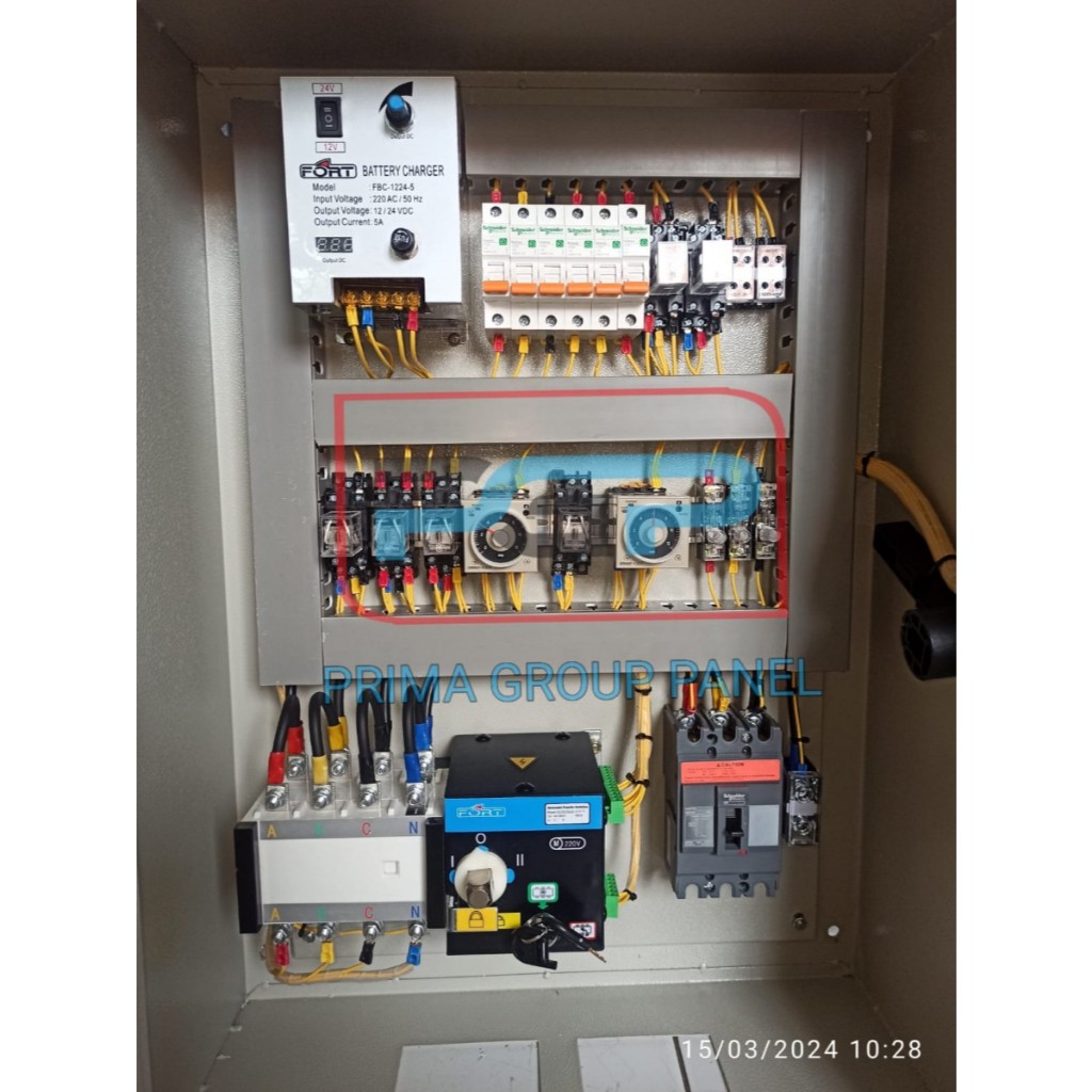 Panel ATS PLN-GENSET 100Kva (COS 4P 250A Motorized Fort) komplit