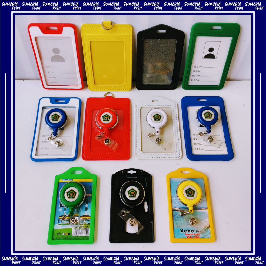 Gantungan Yoyo Id Card Putar Stainless KEMENAG (Kementerian Agama) + Tempat/Holder Id Card