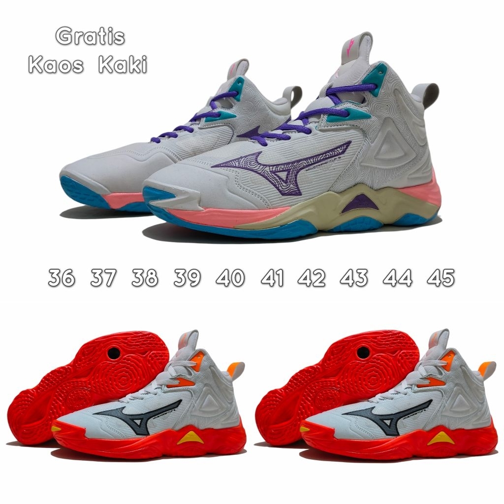 Mizuno Wave Momentum 3 / Mizuno Wave Thunder Blade / Sepatu Voli wanita / Mizuno Wave Momentum 2