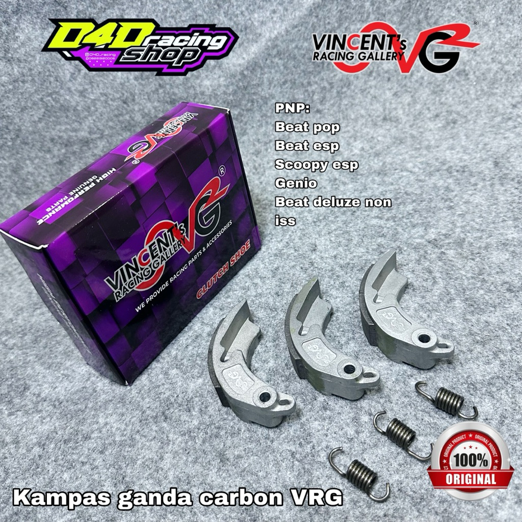 KAMPAS GANDA OTOMATIS MATIC CARBON VRG K44 BEAT DELUXE SCOOPY NEW 2021 KEATAS GENIO BEAT POP