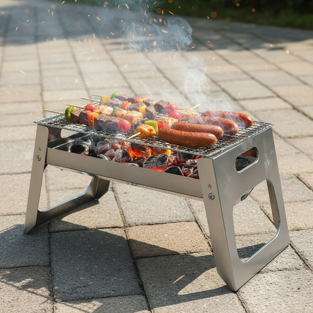 panggangan ikan sosis ayam panggangan sate arang alat pemanggang roti bakar anti lengket kompor baka