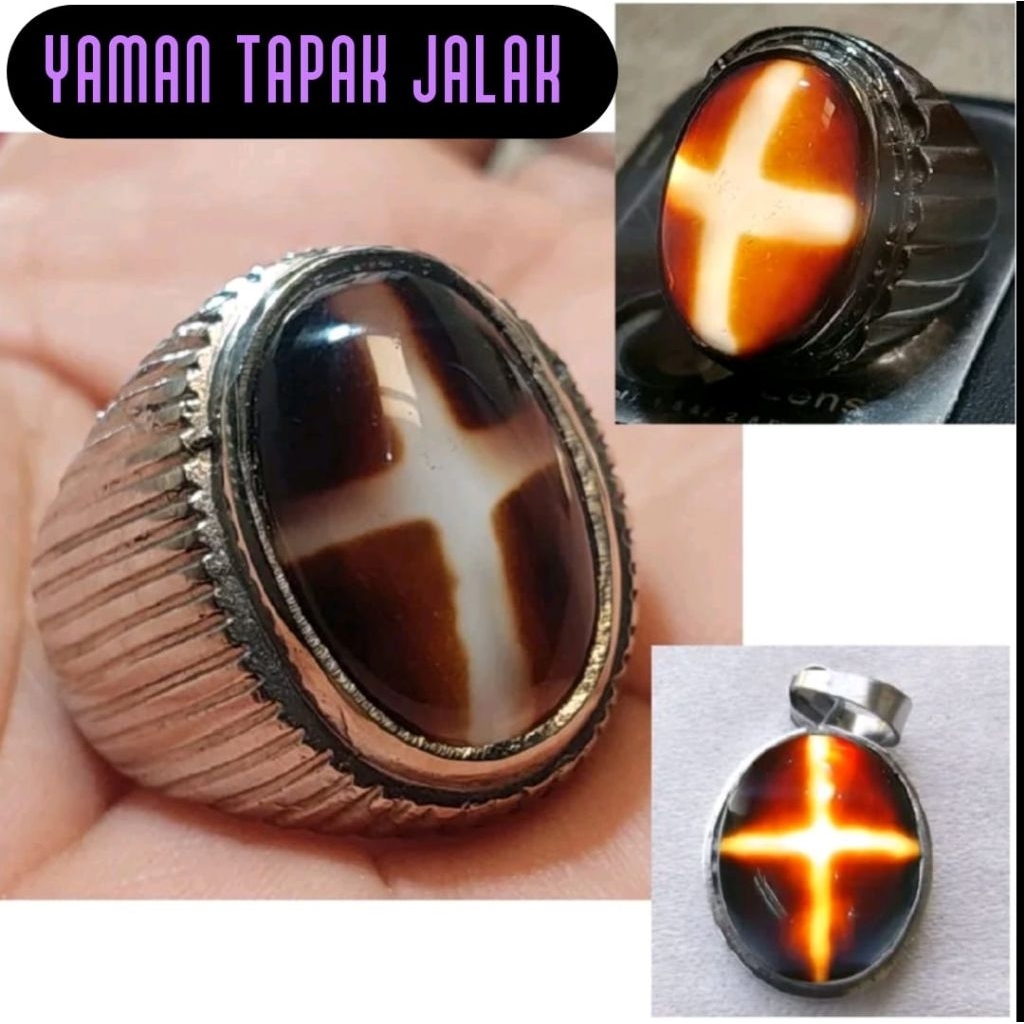Cincin pria batu yaman wulung tapak jalak