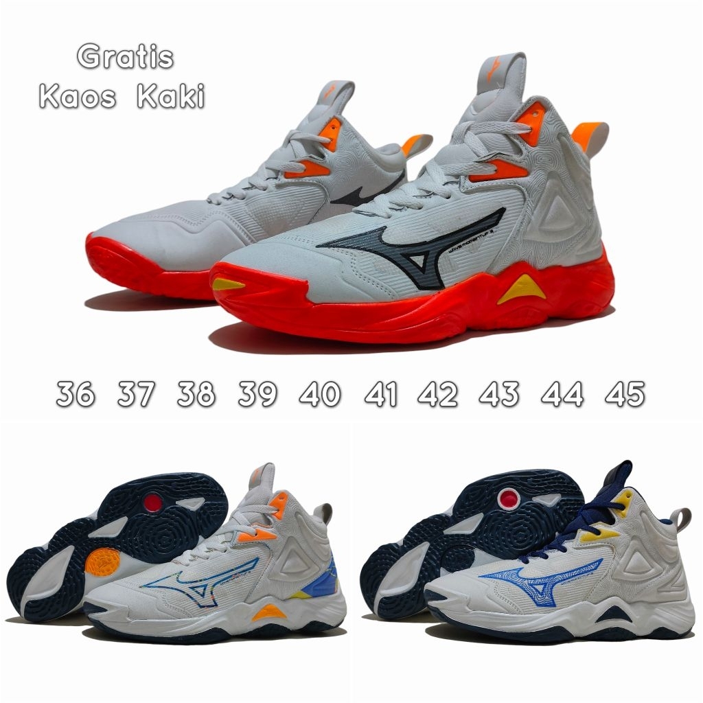 Mizuno Wave Momentum 3 - Sepatu Voli Pria / Sepatu Volly Anak - Sepatu Volley Mizuno