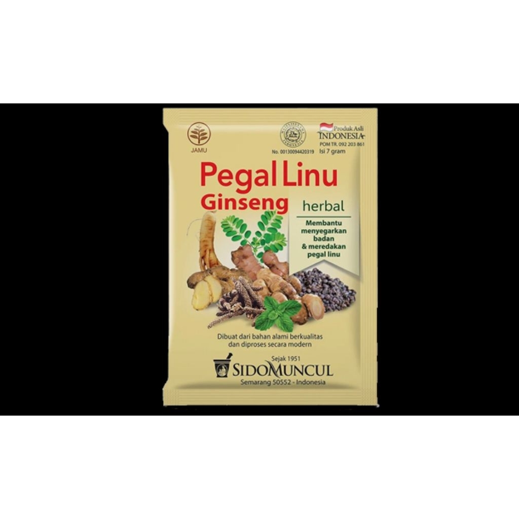 Jamu Pegal Linu Ginseng Sido Muncul 10 sachet