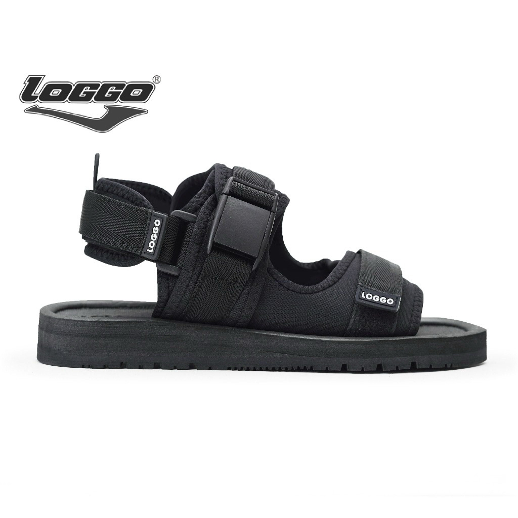 sandal pria loggo size 45 like new baca deskripsi