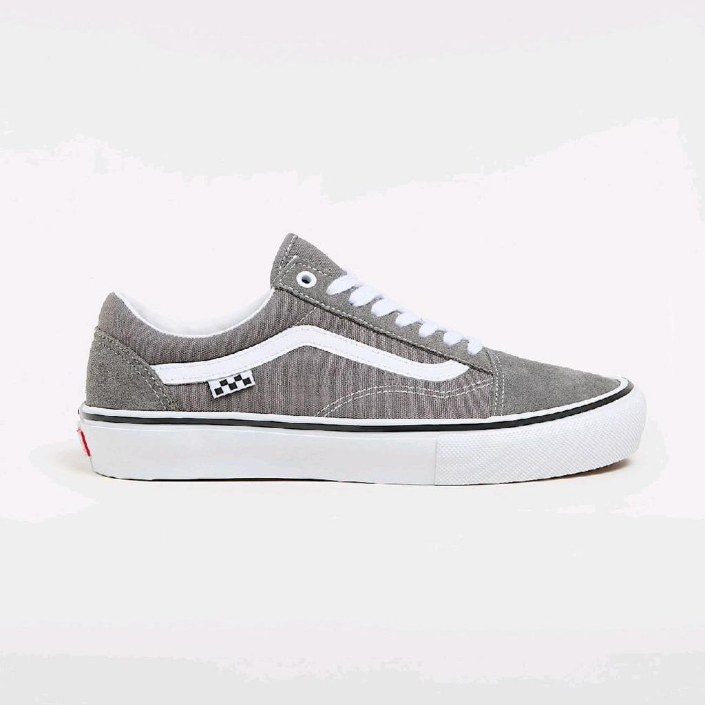 Vans Old Skool Pro Skate Pewter Grey White