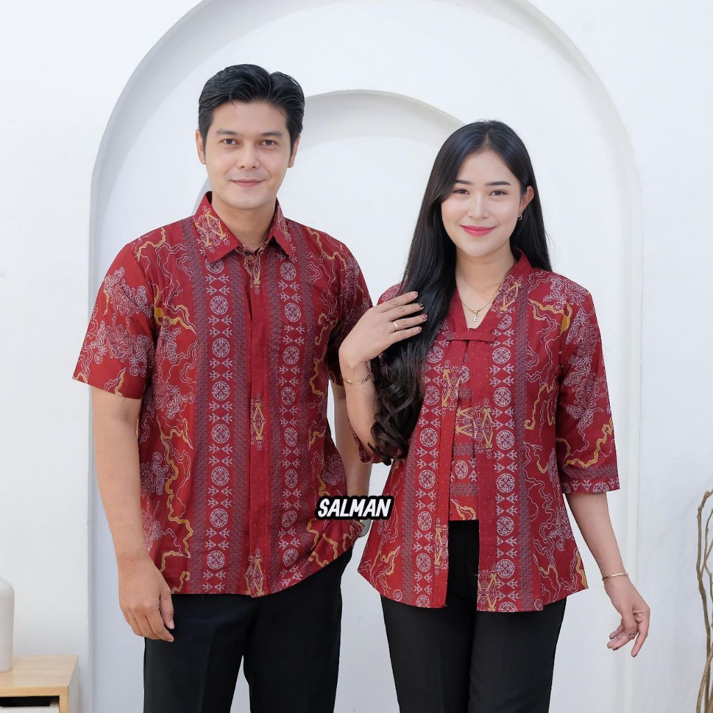 Batik Couple Atasan Batik Wanita Couple Batik Modern Kutubaru