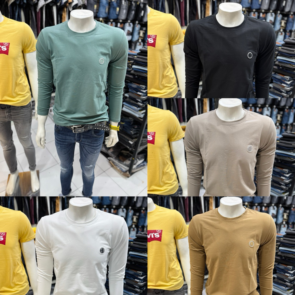 KAOS LENGAN PANJANG IMPORT SPANDEK