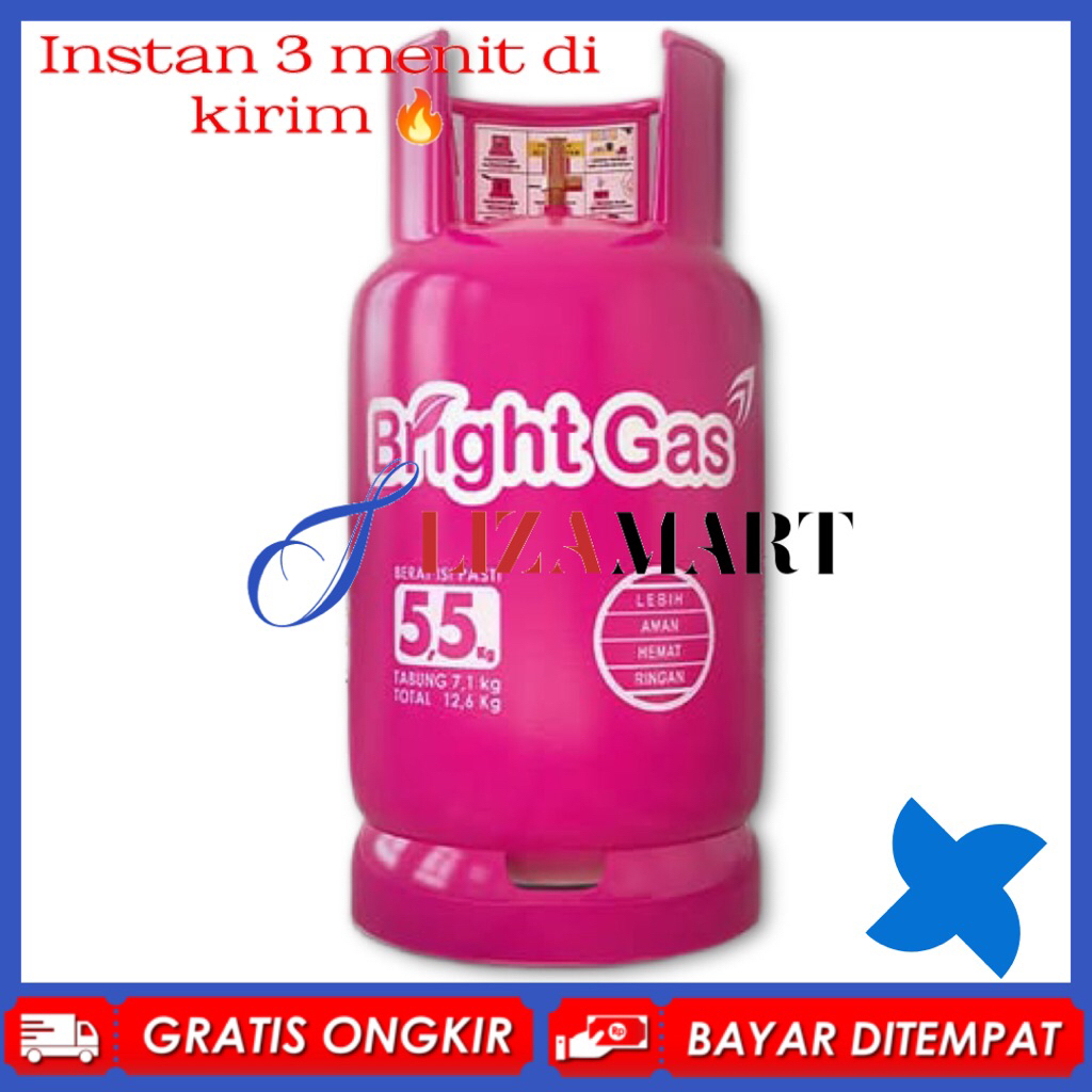 Tabung Bright Gas 5,5kg ISI ULANG AJA Tabung Gas 5kg Tabung 5kg