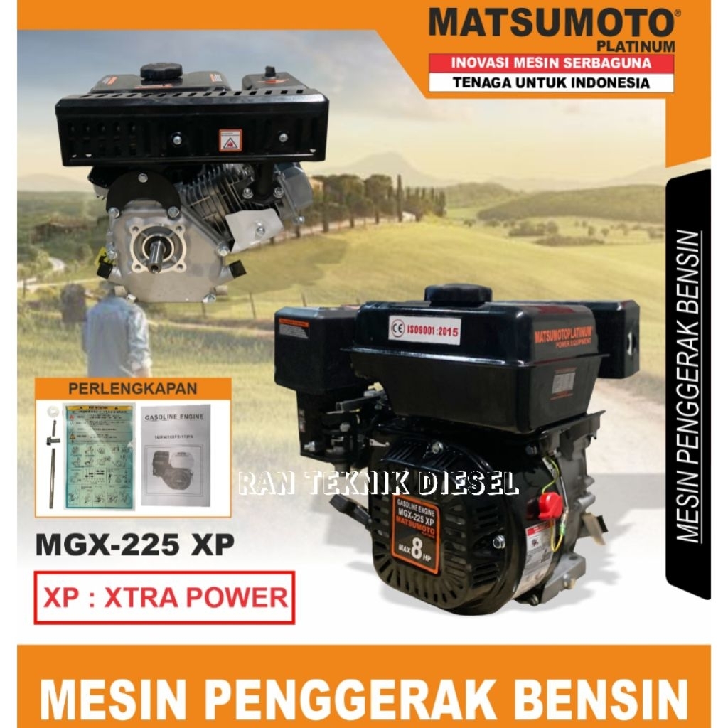 Mesin Penggerak Bensin MATSUMOTO MGG 225 XP 8 HP