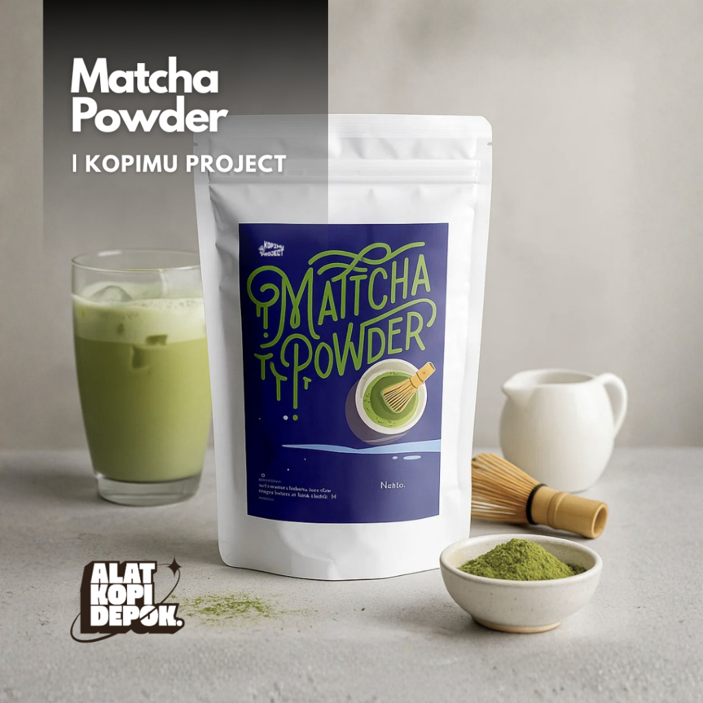 Kopimu Project Matcha Powder Bubuk Teh Hijau Premium Campuran Minuman Kue Rasa Matcha 200 gram/1kg