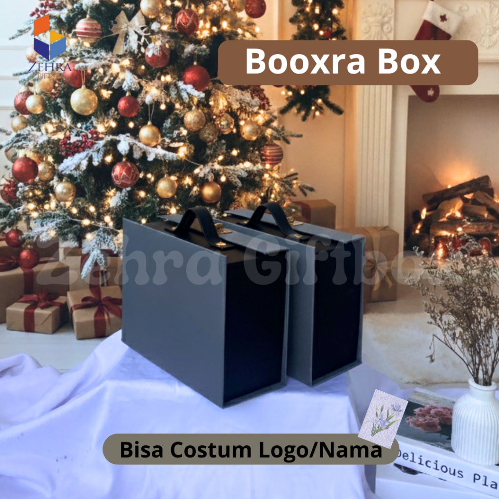 Box Koper Natal  | Kotak Hadiah/Hampers Kulit Sintetis Uk. 25 X 18 X 10