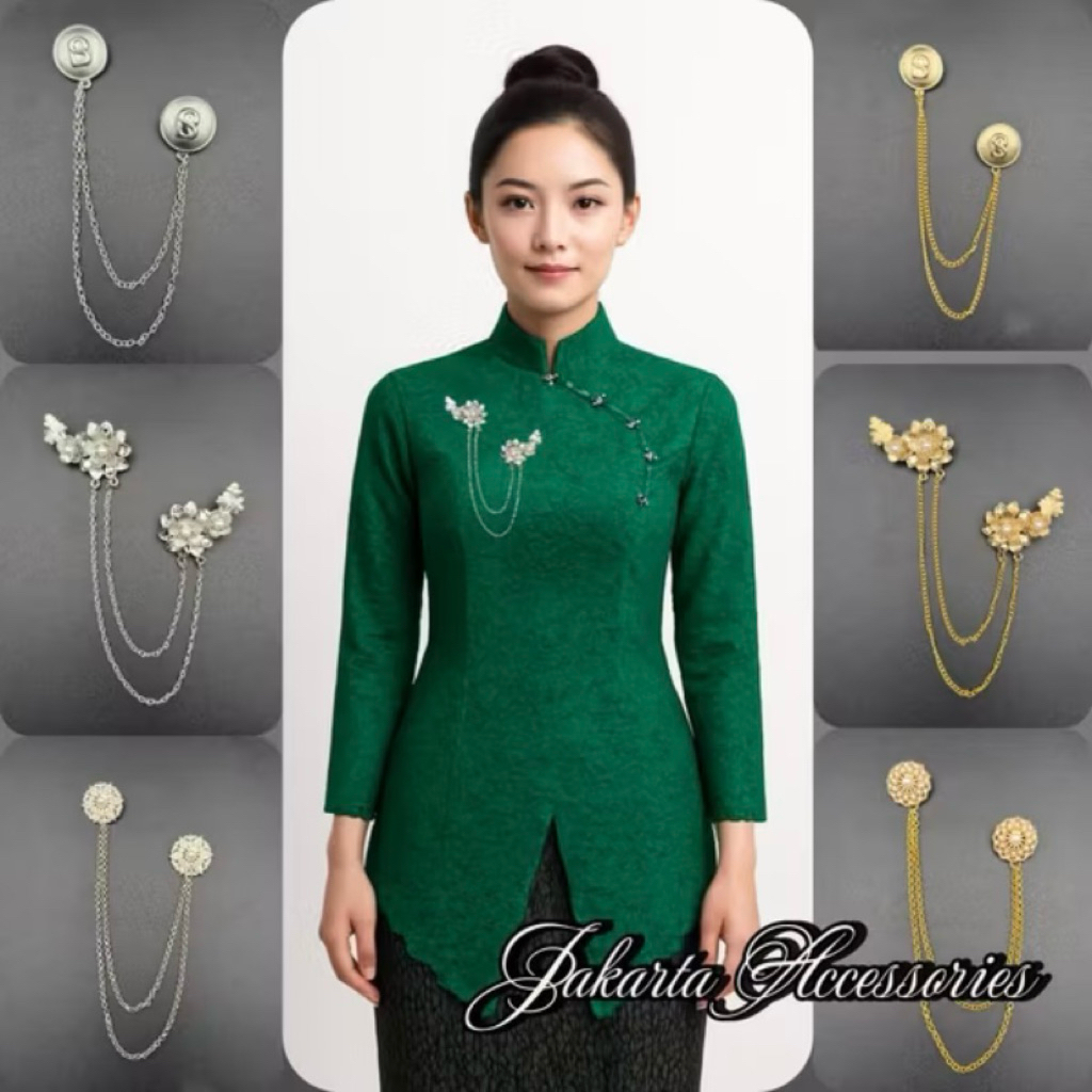 BROS PIN RANTAI VIRAL// bros janggan kebaya pin bunga // BROS RANTAI KEBAYA