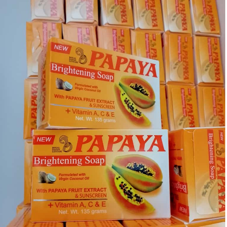 Papaya Brightening Whitening Soap RDL 135gr Sabun Pepaya Mencerahkan Asli Indonesia