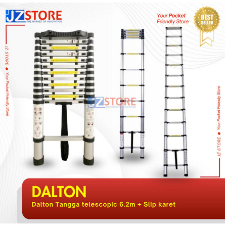 Dalton Tangga telescopic 6.2m + Slip karet