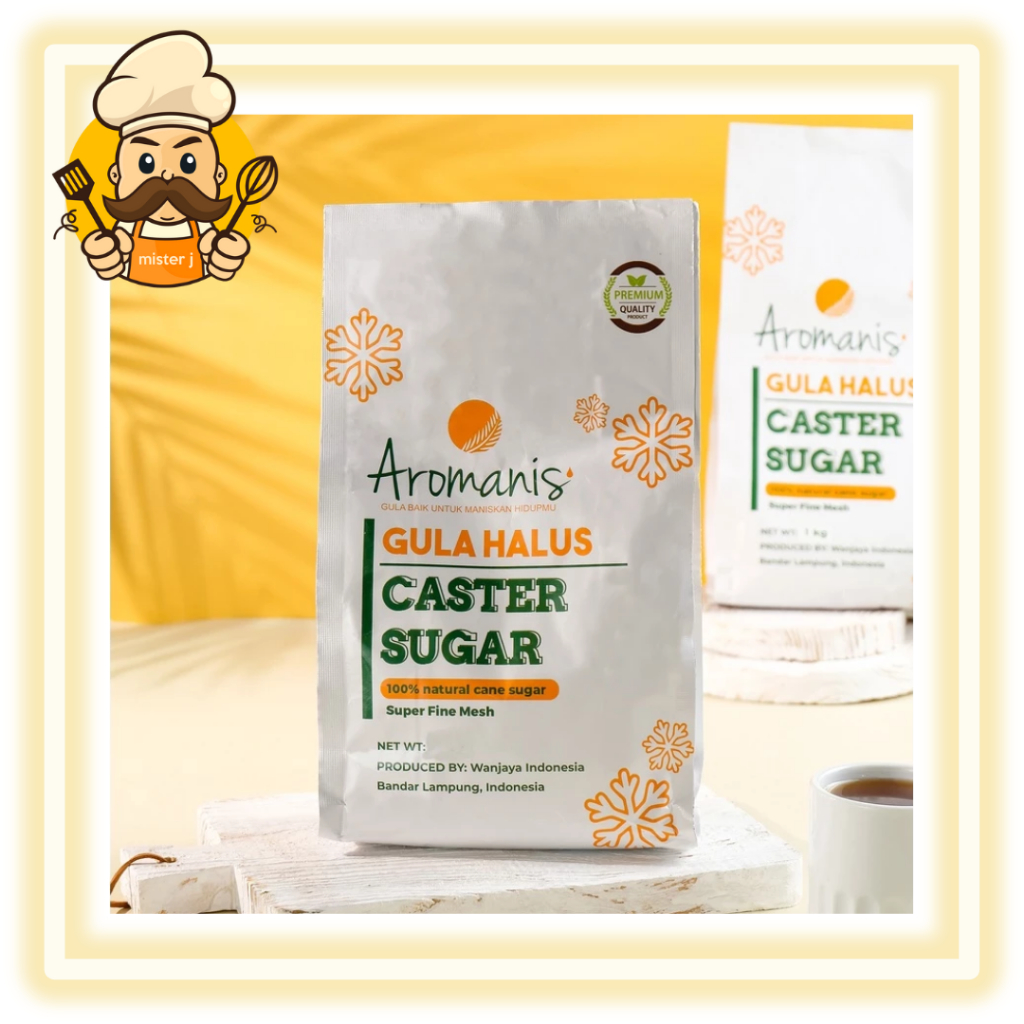 Aromanis Caster Sugar 1kg | Gula Castor gula putih halus 1kg | GULA CASTOR | GULA CASTER