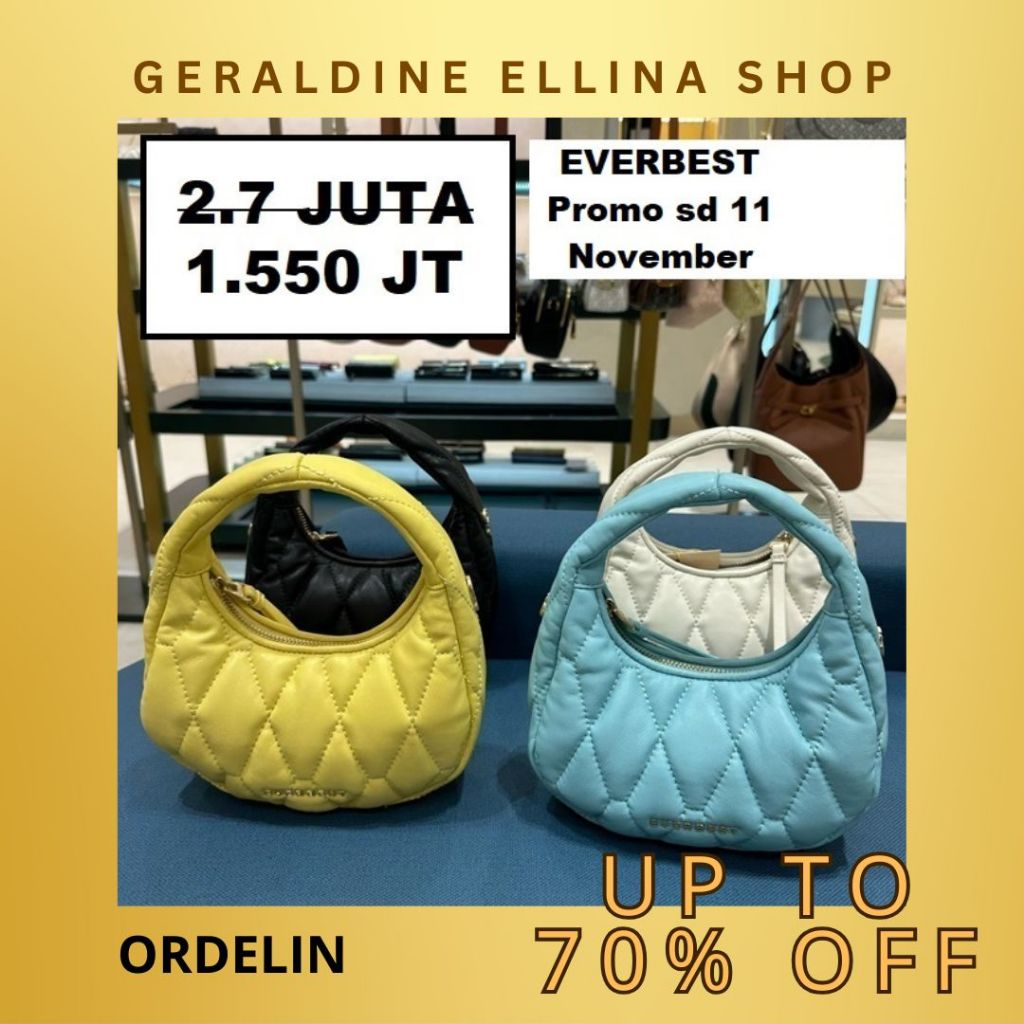 Tas wanita Everbest hobo bag original SALE seri ORDELIN