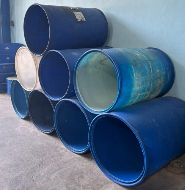 drum plastik terbuka hdpe 200 liter tandon air