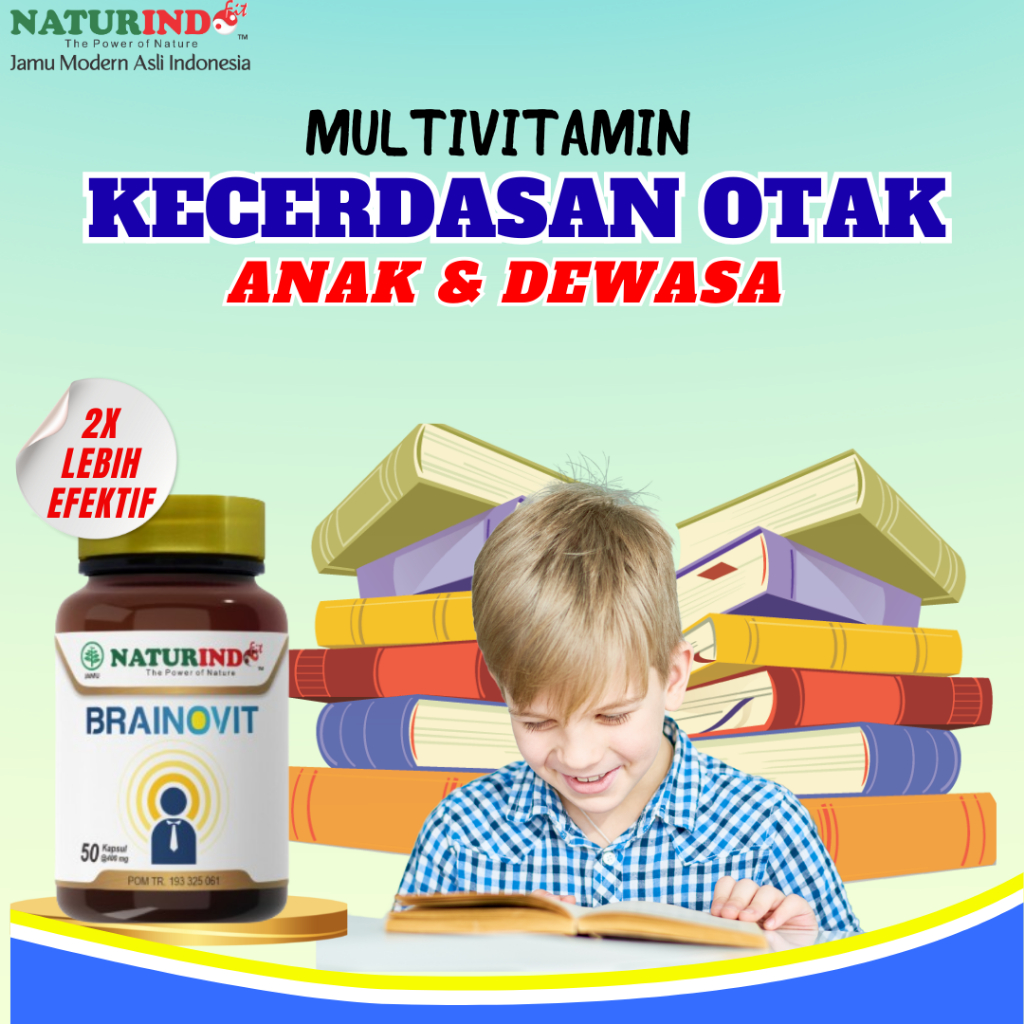 Brainovit Nutrisi Otak Anak Vitamin Daya Ingat Otak  Kecerdasan Otak Peningkat Daya Ingat Anti Depre